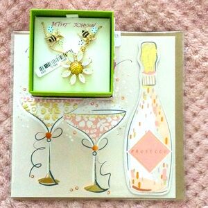 Betsey Johnson Bee earrings with Daisy necklace